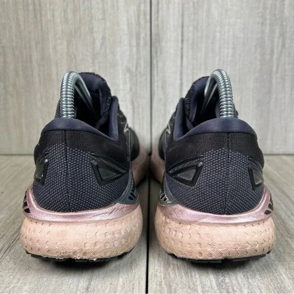 Brooks Glycerin GTS 17 Black Pink Running Sneaker Athletic Shoe Womens Size 8 - Picture 7 of 10